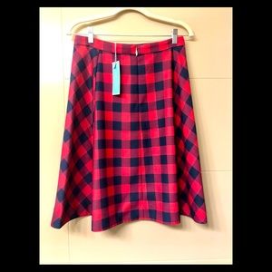 Draper James NWT Buffalo Check Collection Skirt